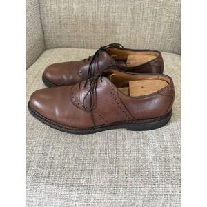 Allen Edmonds 7551 Canfield Saddle Oxford Dress Shoes Brown Rogue Mens 11 B